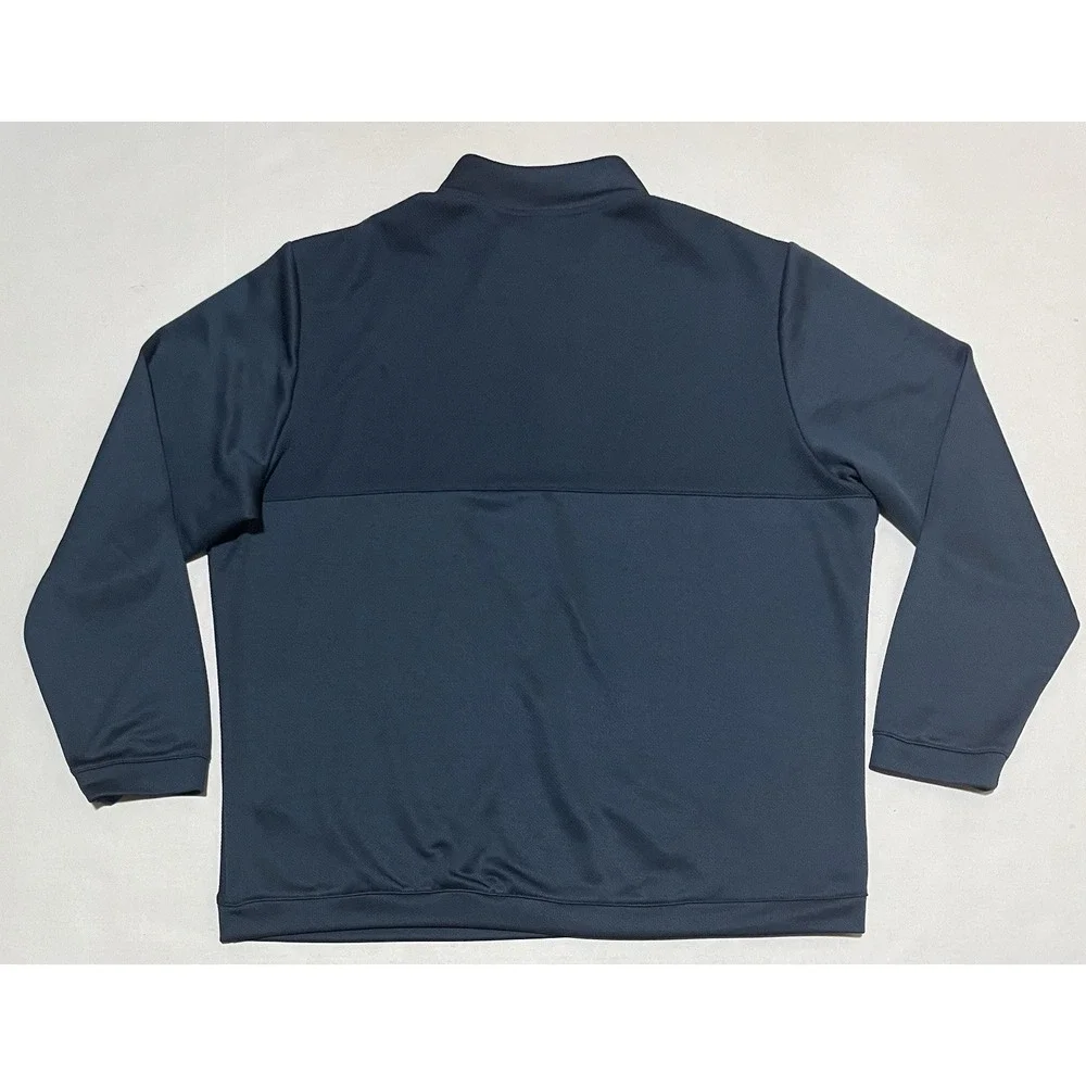 Adidas Jacket‎ Mens Size 2XL Blue Golf Athletic Sweater Outdoor 1/4 Zip Active